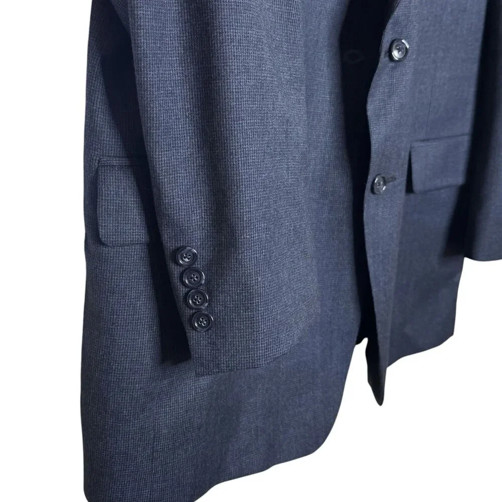 Jos‎ A Bank Men’s Blazer 46R Navy Blue Wool Cashmere Blend Sport Coat Work Wear